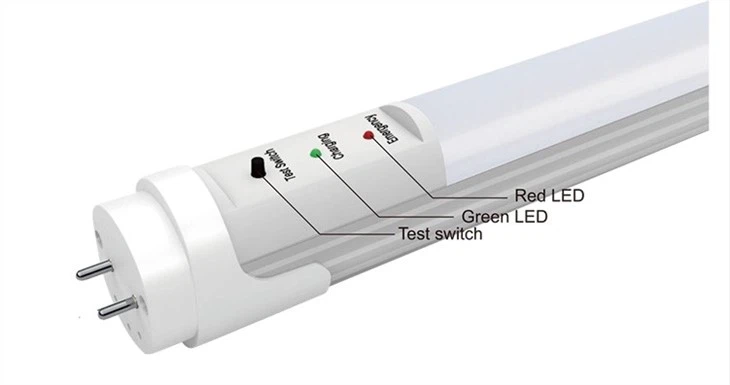 LED tube light with battery backup