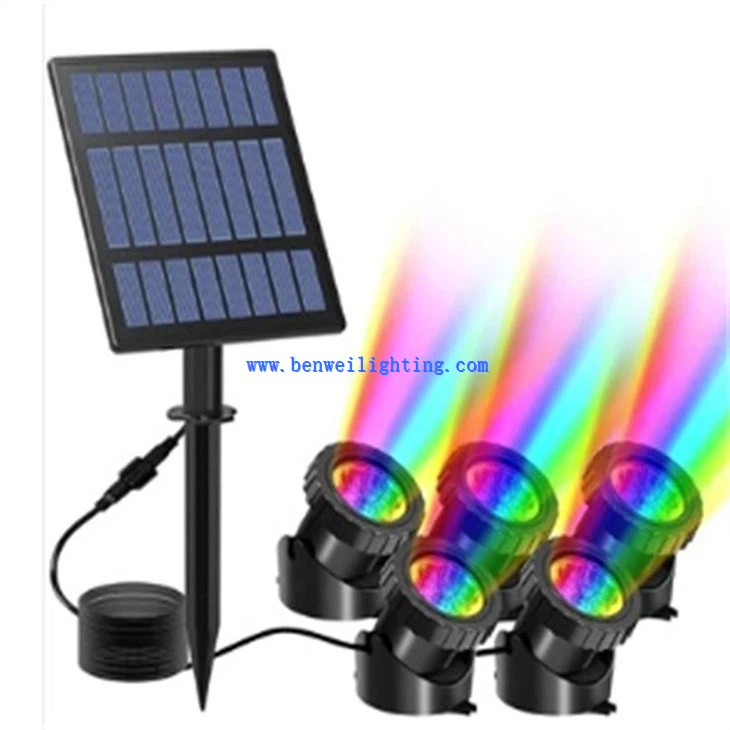 3100K RGB Solar Powered Garden Spotlight