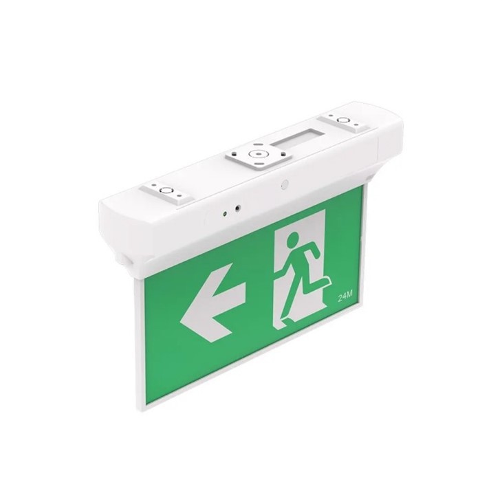 LED Edge-Lit Exit Sign With Battery Backup