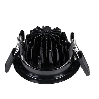 Melns apdares LED padziļināts apgaismojums