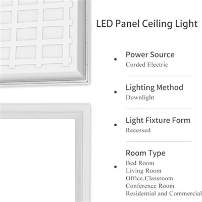 Led plakanā paneļa gaisma 220-277V 5000K
